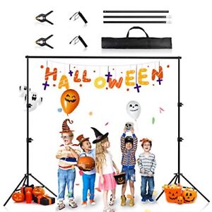 Photo 1 of Backdrop Stand for Parties, IFKDNR Back Drop Adjustable Stand, 6.5ftx6.5ft Porta
