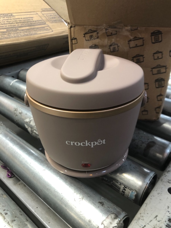 Photo 2 of Crockpot Electric Lunch Box, Portable Food Warmer for on-the-Go, 20-Ounce, Blush Pink
