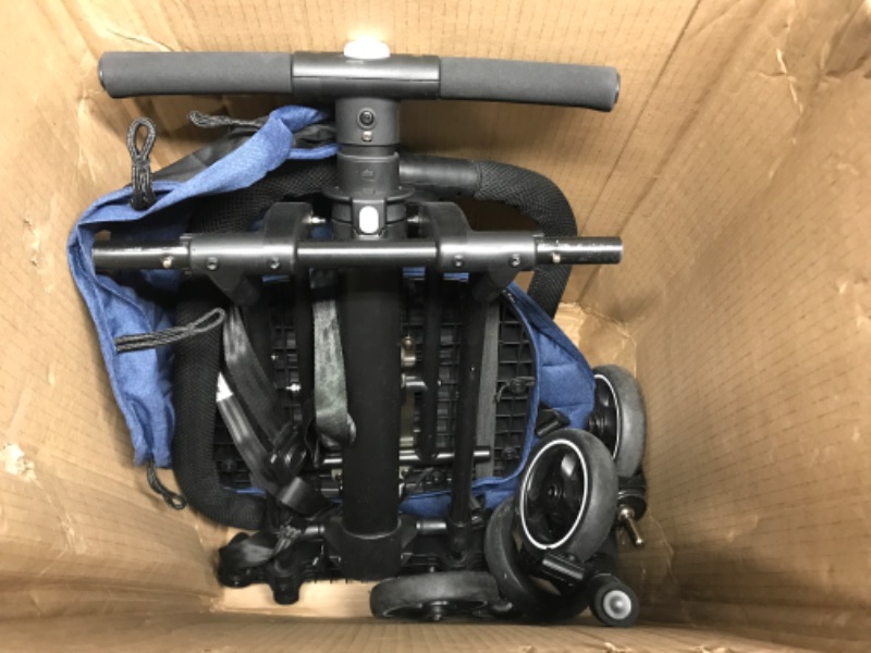 Photo 1 of Dream On Me Lightweight and Compact Coast Rider Stroller with One Hand Easy Fold, Adjustable Handles and Soft Ride Wheels, Navy