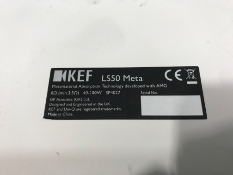 Photo 3 of (USED) KEF LS50 Meta (Pair, Mineral White)
