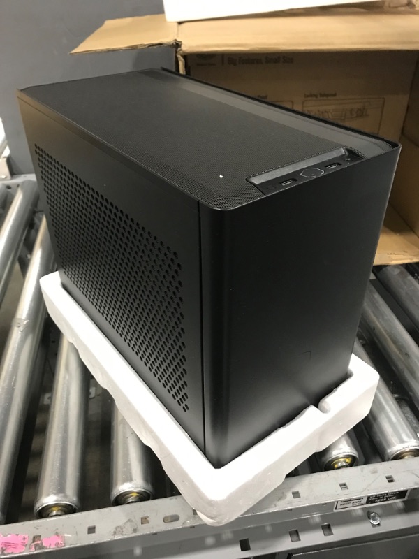 Photo 2 of Cooler Master NR200P SFF Small Form Factor Mini-ITX Case with Tempered glass or Vented Panel Option, PCI Riser Cable, Triple-slot GPU, Tool-Free and 360 Degree Accessibility Black NR200P