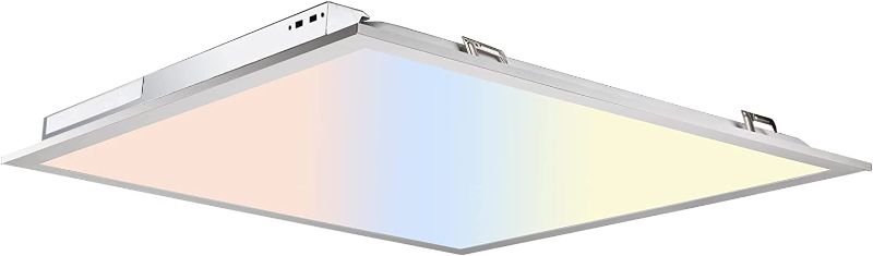 Photo 1 of 2x2 led Flat Panel Light,CRI90 3CCT 3000K/4000K/5000K Dimmable 0-10V, 8000LM,LED Light Drop Ceiling Fixture,Flat Panel Led Light,Ceiling Panels LED Troffer LED Lay for Office-Commercial Grade
