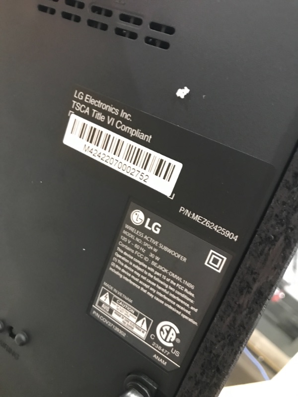 Photo 1 of LG Sound Bar and Wireless Subwoofer S40Q - 2.1 Channel, 300 Watts Output, Home Theater Audio