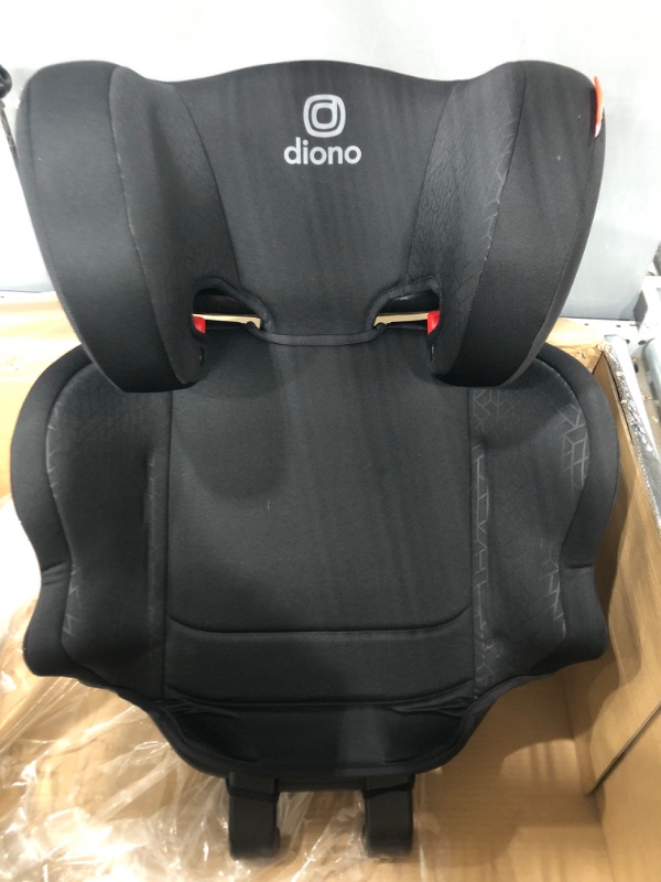 Photo 3 of Diono Everett NXT High Back Booster Car Seat with Rigid Latch, Lightweight Slim Fit Design, 8 Years 1 Booster Seat, Black Everett NXT Black