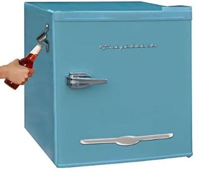 Photo 1 of Frigidaire EFR176-BLUE 1.6 cu ft Blue Retro Fridge with Side Bottle Opener. for The Office, Dorm Room or Cabin
