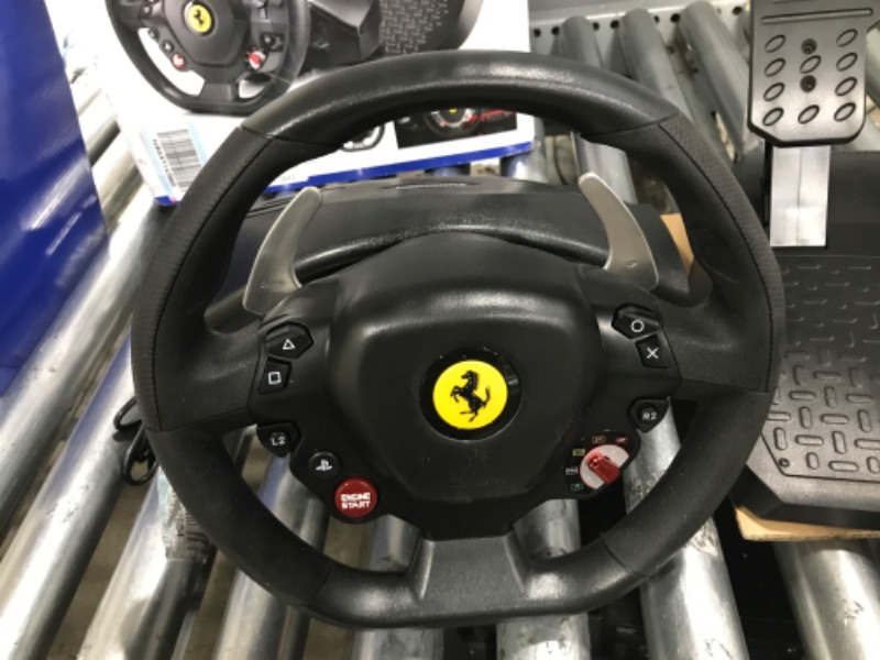 Photo 3 of (SEE NOTES) Thrustmaster T80 Ferrari 488 GTB Edition Racing Wheel PS4