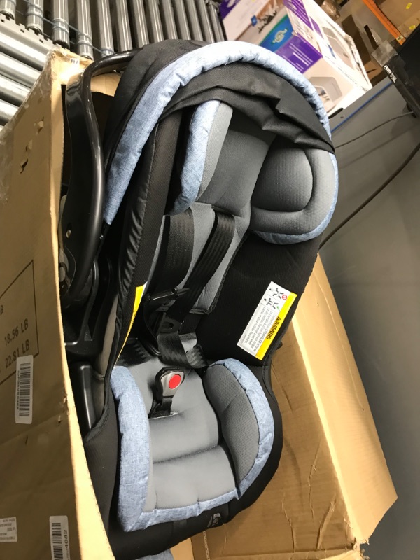 Photo 2 of Baby Trend Secure Snap Tech 35 Infant Car Seat, Chambray , 16.5x16.25x28.5 Inch (Pack of 1)