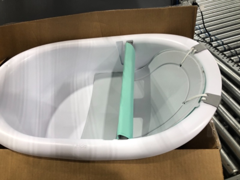 Photo 2 of 4-in-1 Grow-with-Me Bath Tub by Frida Baby Transforms Infant Bathtub to Toddler Bath Seat with Backrest for Assisted Sitting in Tub