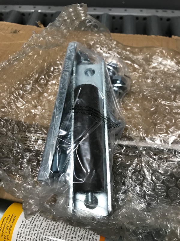 Photo 1 of MaxxHaul 70149 Trailer Jack with Dual Wheels - 26-1/2" to 38" Lift Swing Back - 1500 lbs. Capacity , Grey