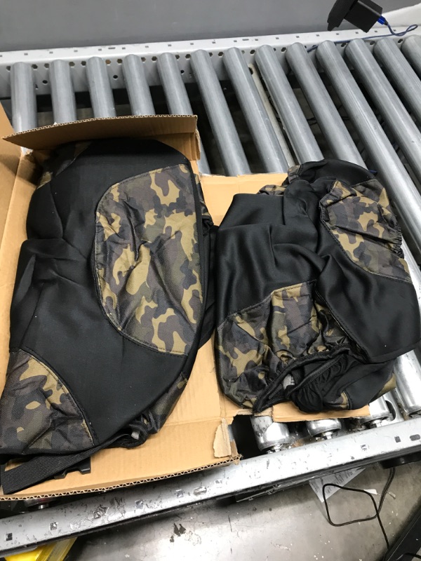 Photo 1 of BDK Waterproof Camo Seat Covers for Car Truck Van SUV, 2 Pack – Two-Tone Black & Camouflage Car Seat Covers, Durable Neoprene Seat Protectors, Sideless Design Compatible with Armrests and Airbags Wateproof Front Seat Covers