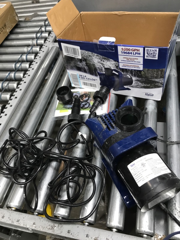 Photo 4 of ***TESTED WORKING*** Alpine Corporation 5200 GPH Cyclone Pump for Ponds, Fountains, Waterfalls, and Water Circulation