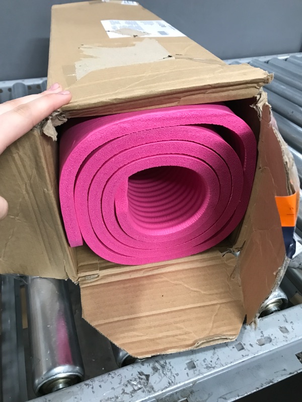 Photo 2 of Amazon Basics 1/2-Inch Extra Thick Exercise Yoga Mat Pink Yoga Mat