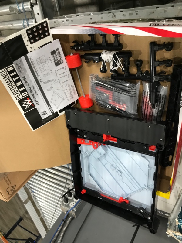 Photo 2 of ?WWE Wrekkin’ Performance Center Playset with Gym, Breakable Accessories, Collapsible Scaffolding, Breakaway Sign, Collapsible Ring & Easy Reassembly ?? [Amazon Exclusive] Wrekkin Performance Center Playset