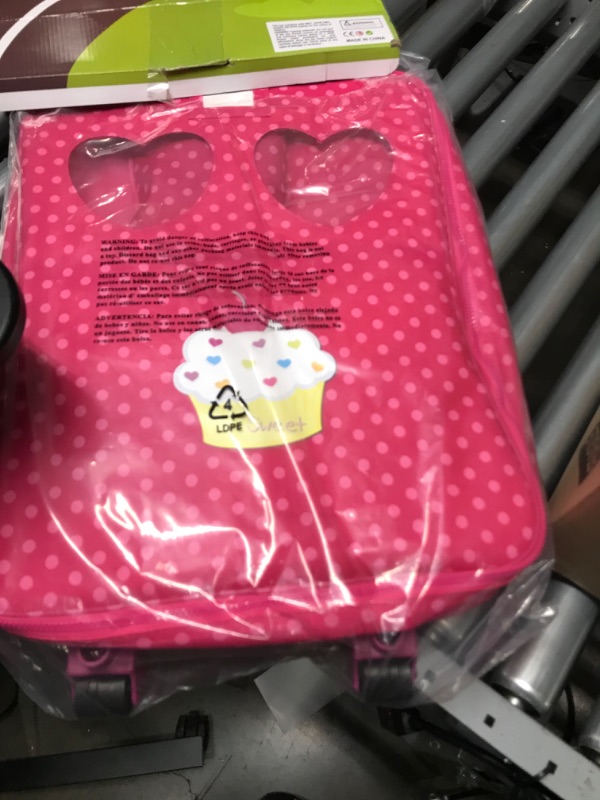 Photo 2 of Beverly Hills Doll Collection Twin Doll Travel Carrier Trolley Set for 18 Inch Dolls Includes Sleeping Bags and Accessories, Suitable for Kids Ages 3 and Up Dolls Not Included
