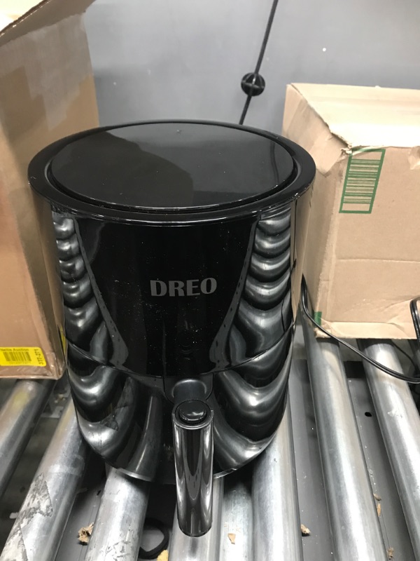 Photo 4 of Dreo Air Fryer - 100? to 450?, 4 Quart Hot Oven Cooker with 50 Recipes, 9 Cooking Functions on Easy Touch Screen, Preheat, Shake Reminder, 9-in-1 Digital Airfryer, Black, 4L (DR-KAF002)