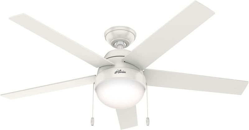 Photo 1 of Hunter Anslee Indoor Ceiling Fan with LED Light and Pull Chain Control