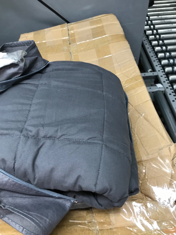 Photo 2 of 
Weighted Idea Cooling Weighted Blanket Queen Size 15 Pounds for Adults (60"x80",Dark Grey) with Premium Glass Beads
Size:60''x80'', 15 lbs
Color:Dark Grey