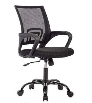 Photo 1 of Office Chair Ergonomic Cheap Desk Chair Mesh Computer Chair Lumbar Support Modern Executive Adjustable Stool Rolling Swivel Chair for Back Pain, Black
