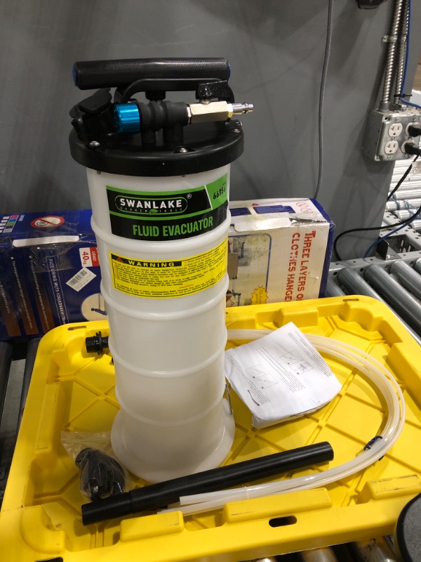 Photo 2 of SWANLAKE 6.5 Liter Pneumatic/Manual Fluid Extractor Pump,Oil Changer Vacuum Fluid Extractor,Oil Change & Fluid Change Tool