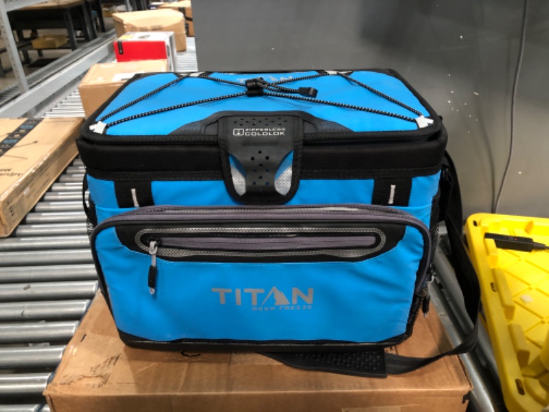 Photo 2 of Arctic Zone Titan Deep Freeze Zipperless Hardbody Coolers - Sizes: 9, 16, 30 and 48 Can - Colors: Navy, Moss, Process Blue, Pine, Citrus, Gray, Blue Lagoon Process Blue 30 Can