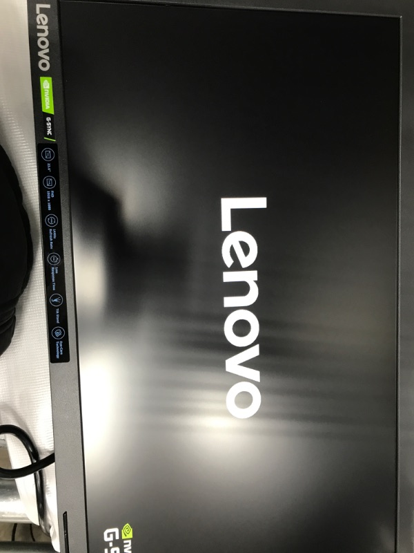 Photo 2 of Lenovo G24-10 23.6-inch Gaming Monitor, FHD, TN Panel, LED Backlit, NVIDIA G-SYNC Compatible, 144Hz, 1ms Response, HDMI, DP, Low Blue Light, Anti-Glare