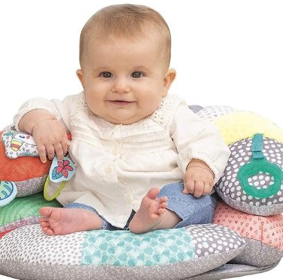 Photo 1 of 
Infantino 2-in-1 Tummy Time & Seated Support - Pillow Support for Newborns and Older Babies, with Detachable Support Pillow and Toys, for Development of Strong Head and Neck Muscles