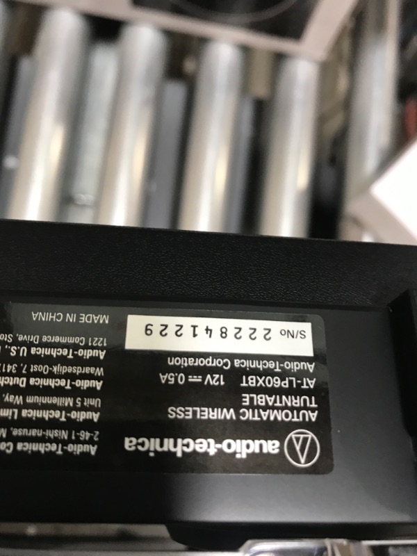 Photo 5 of Audio-Technica AT-LP60X-GM Fully Automatic Belt-Drive Stereo Turntable, Gunmetal/Black, Hi-Fi, 2 Speed, Dust Cover, Anti-Resonance, Die-Cast Aluminum Platter
