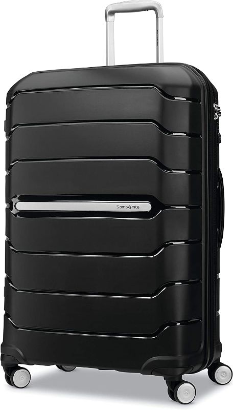 Photo 1 of Samsonite Freeform Hardside Expandable with Double Spinner Wheels, Checked-Large 28-Inch, Black
