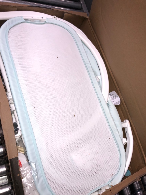 Photo 1 of Fisher-Price Soothing Motions Bassinet Pacific Pebble, Baby Bassinet with Soothing Lights, Music, Vibrations, and Motion Pacific Pebble - Frustration Free Packaging