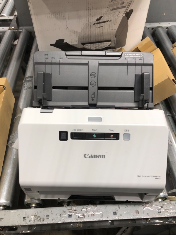 Photo 2 of Canon imageFORMULA R40 Office Document Scanner For PC and Mac, Color Duplex Scanning, Easy Setup For Office Or Home Use, Includes Scanning Software R40 Document Scanner