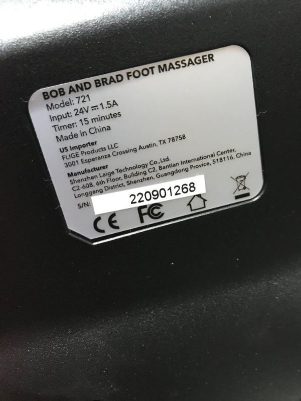 Photo 5 of BOB AND BRAD Foot Massager Machine with Heat and Remote, Electric Shiatsu Deep Kneading Foot Massager with 4 Level, Relieve for Plantar Fasciitis and Neuropathy Pain, Fits Feet up to Men Size 12