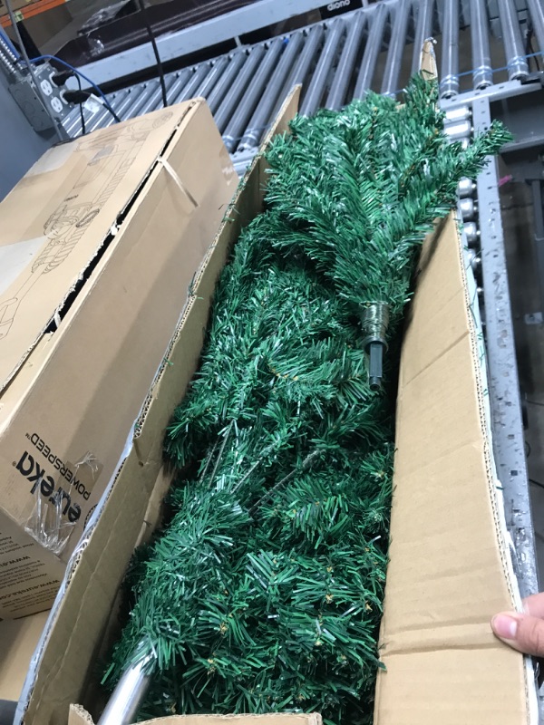 Photo 2 of 6 Ft Premium Christmas Tree with 1200 Tips for Fullness - Artificial Canadian Fir Full Bodied Christmas Tree with Metal Stand, Lightweight and Easy to Assemble 6FT