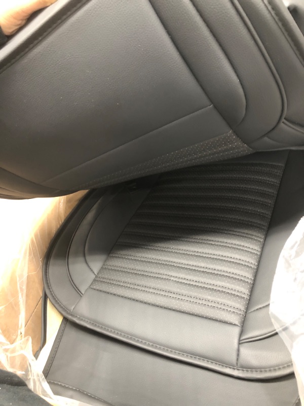 Photo 4 of LINGVIDO Leather Car Seat Covers,Breathable and Waterproof Faux Leather Automotive Seat Covers for Cars