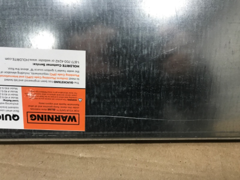 Photo 5 of **See clerk notes** HoldRite QuickStand 24 Inch Water Heater Stand, Up to 100 Gallons, Unassembled, 40-S-24-U 24-Inch x 24-Inch x 16-Inch