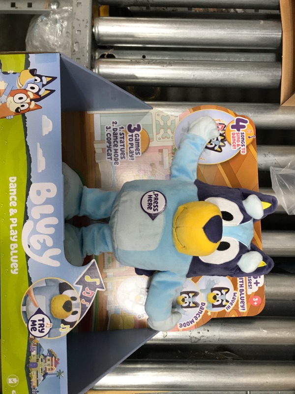 Photo 2 of Bluey Dance and Play 14" Animated Plush | Over 55 Phrases and Songs, Multicolor