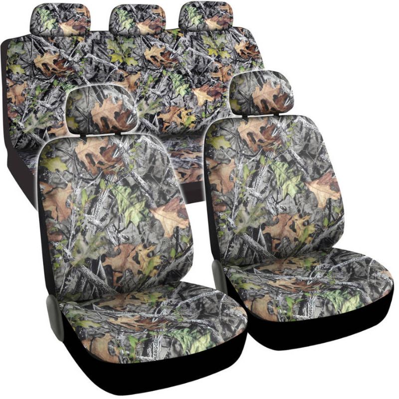 Photo 2 of BDK Camouflage 4 Piece All Weather Waterproof Rubber Car Floor Mats - Fit Most Car Truck SUV, Trimmable, Heavy Duty & BDK Hawg Camo Full Car Seat Covers Full Front and Rear Set 9 Pieces
