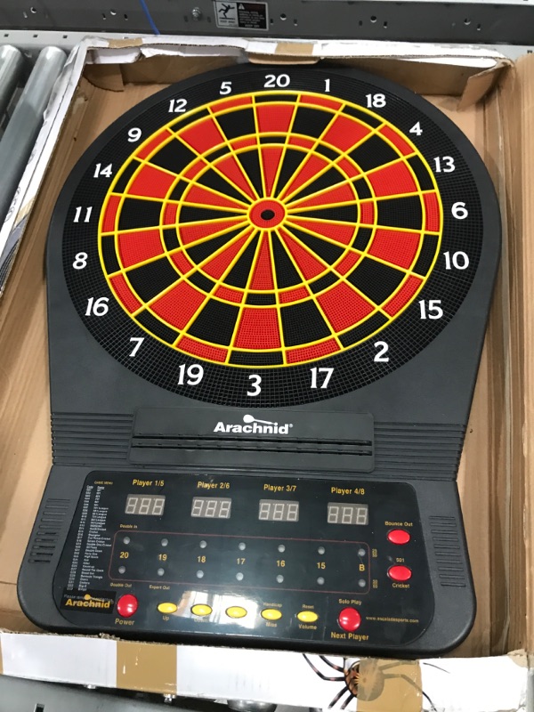 Photo 2 of Arachnid Cricket Pro Tournament-quality Electronic Dartboard with Micro-thin Segment Dividers for Dramatically Reduced Bounce-outs and NylonTough Segments for Improved Durability and Playability