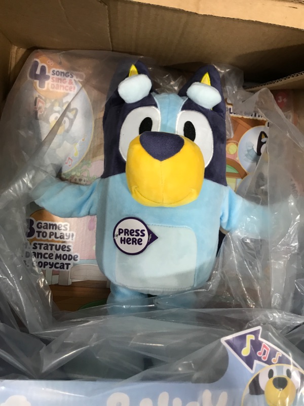 Photo 3 of Bluey Dance and Play 14" Animated Plush | Over 55 Phrases and Songs, Multicolor