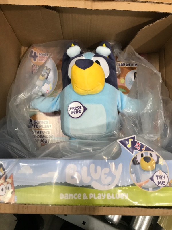 Photo 2 of Bluey Dance and Play 14" Animated Plush | Over 55 Phrases and Songs, Multicolor