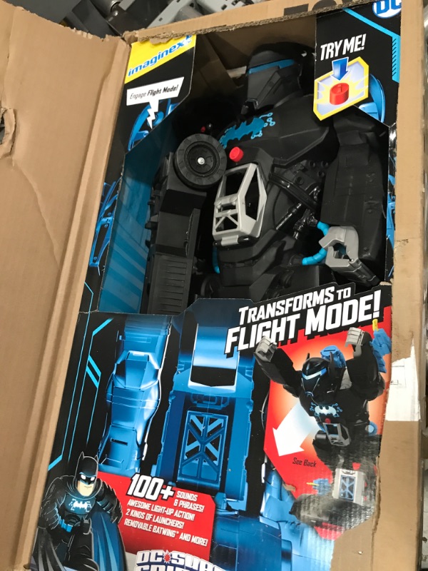 Photo 1 of **SEE NOTE** Fisher-Price Imaginext DC Super Friends Batman Toy, 2 Feet Tall Robot Playset 6.3 x 13.78 x 23.62 inches