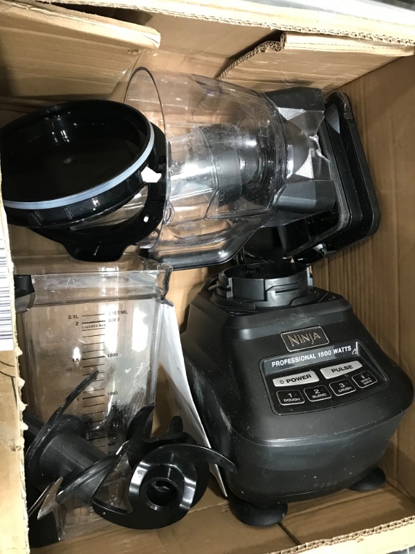 Photo 2 of Ninja BL770AMZ Mega Kitchen System, 72 oz. Pitcher, 8-Cup Food Processor, 16 oz. Single Serve Cup, 1500-Watt, Black Black with 1 Nutri Ninja Cup + Lid