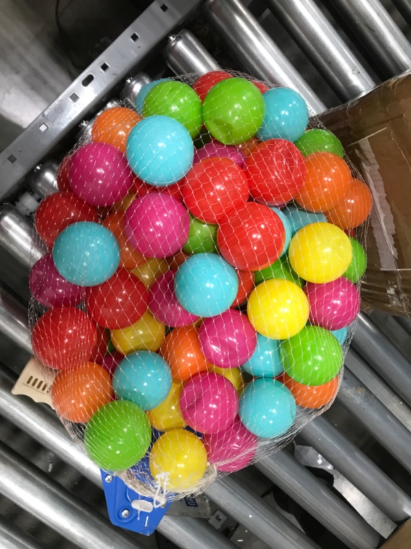 Photo 1 of BalanceFrom 2.3-Inch Phthalate Free BPA Free Non-Toxic Crush Proof Play Balls Pit Balls- 6 Bright Colors in Reusable and Durable Storage Mesh Bag with Zipper 100-Count