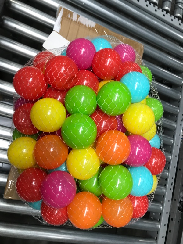 Photo 1 of BalanceFrom 2.3-Inch Phthalate Free BPA Free Non-Toxic Crush Proof Play Balls Pit Balls- 6 Bright Colors in Reusable and Durable Storage Mesh Bag with Zipper 100-Count