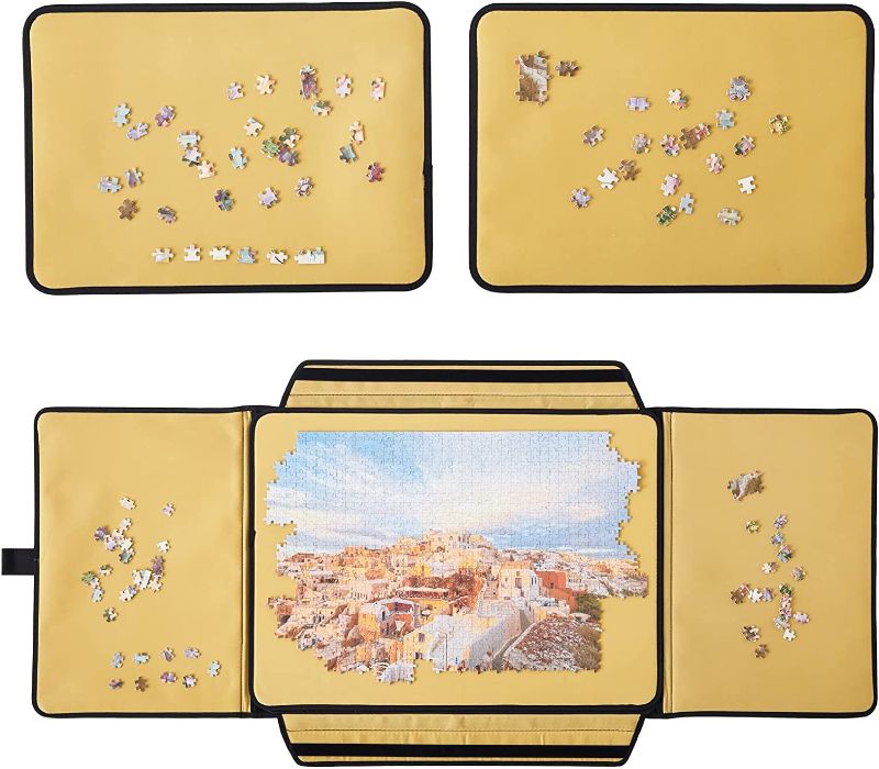 Photo 1 of damaged 
Jomtien 1000 Pieces Puzzle Board, Portable Puzzle Board, Jigsaw Puzzle Table Board,Puzzle mat with Sorting Tray, Non-Slip Surface,Puzzle Accessories Puzzle Storage
