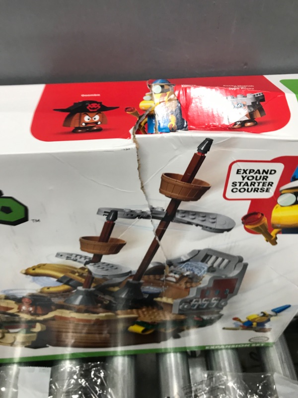 Photo 2 of *Damaged Box/See Photos* LEGO Super Mario Bowser’s Airship Expansion Set 71391 Building Kit; Collectible Build-Display-and-Play Toy for Kids, New 2021 (1,152 Pieces) Frustration-Free Packaging
