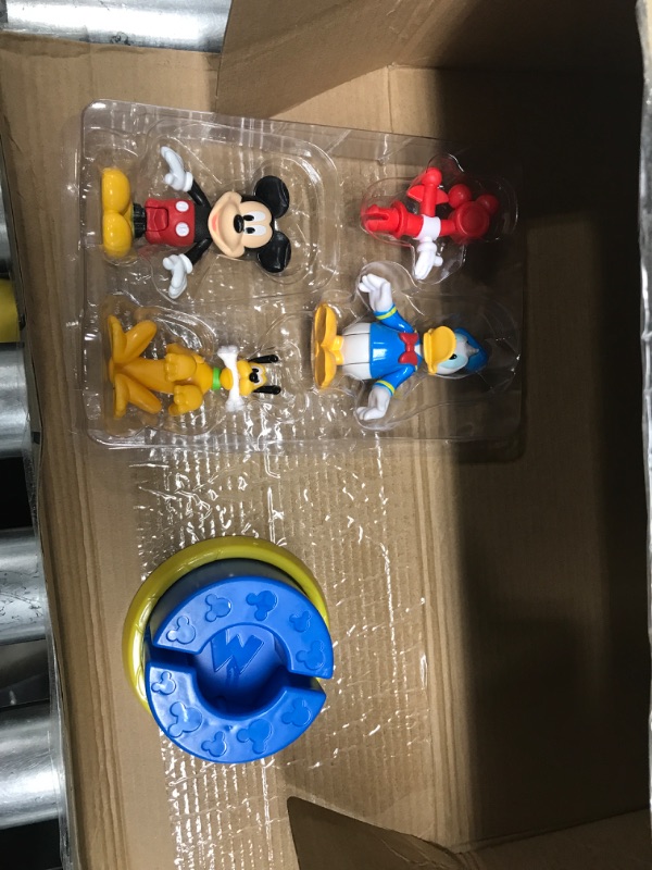 Photo 3 of Disney Junior Mickey Mouse Funny the Funhouse 13 Piece Lights and Sounds Playset, Includes Mickey Mouse, Donald Duck and Bonus Pluto Figure, Amazon Exclusive, by Just Play