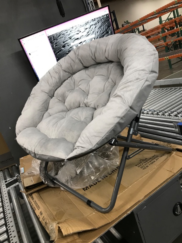 Photo 1 of  Saucer Chair, Grey