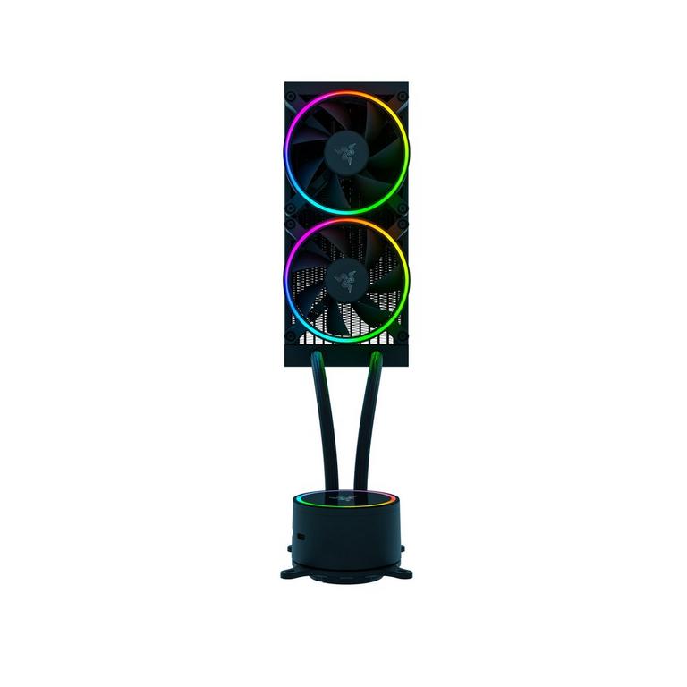 Photo 1 of Razer Hanbo Chroma 240mm AIO CPU Liquid Cooler (aRGB Pump Cap) with RGB Razer GameStop | Razer | GameStop
