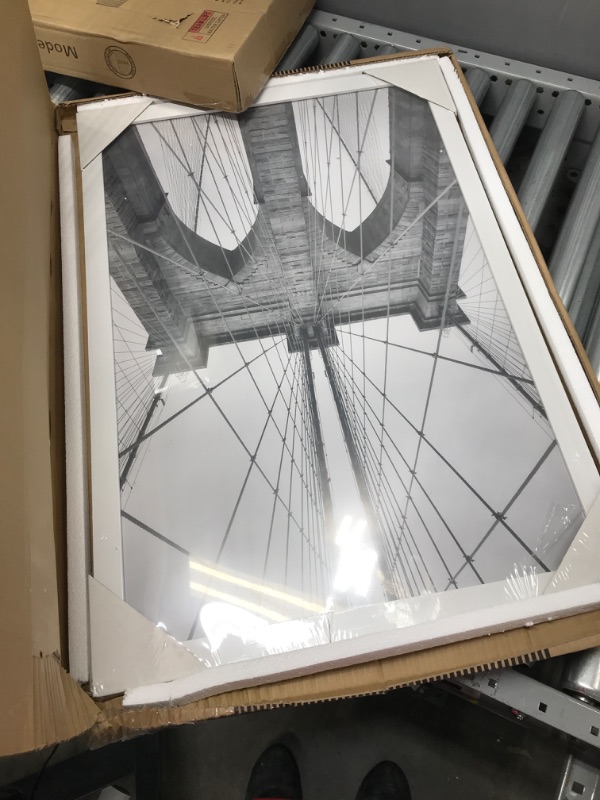 Photo 1 of Americanflat 20x30 Poster Frame in White - Composite Wood with Polished Plexiglass - Horizontal and Vertical Formats for Wall with Included Hanging Ha
