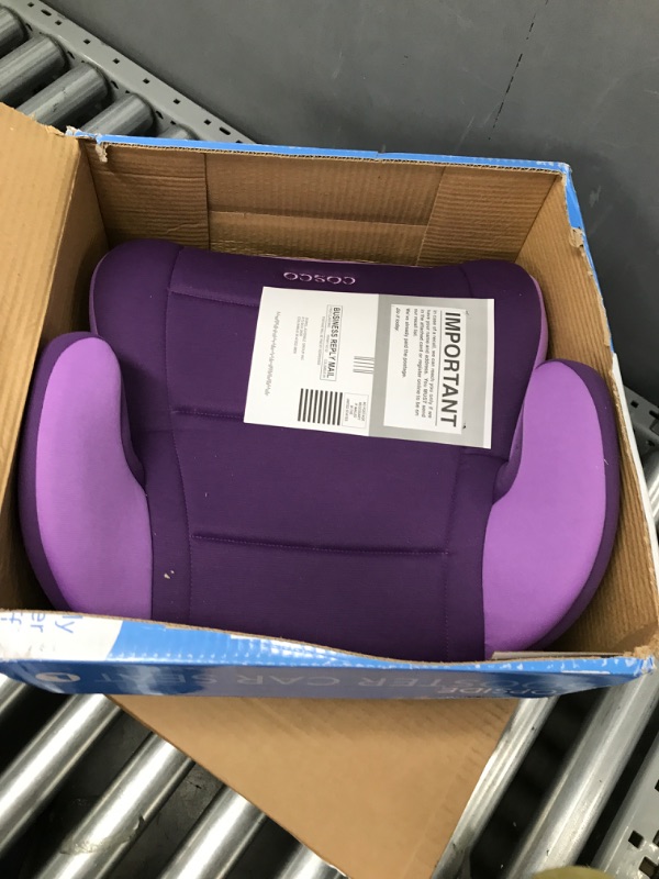 Photo 2 of Cosco Topside Child Safe Belt Positioned Backless Booster Car Seat, Purple Grape
